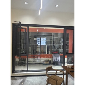 Elegante ventana con marco de aluminio 115, doble acristalamiento templado, unidad antihumedad para construcción residencial - Product Image 3