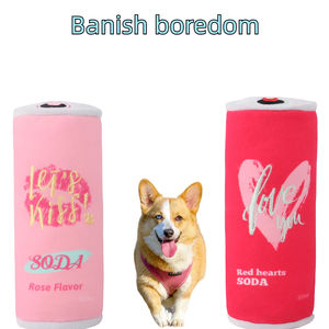 In Stock rosa Soda aromatizzata può ispirato cane cigolante peluche nuovo Design per l'intrattenimento animale domestico di san valentino - Product Image 4