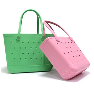 Bolso de mano EVA Tote Bolso de Playa Grande Bolso de hombro Estampado 2022 EVA Almacenamiento Viaje Playa Verano Silicona Mujeres Damas A prueba de agua BLY - Product Image 4