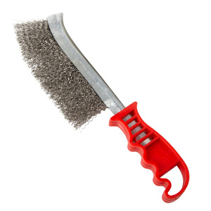 Steel <b>Wire</b> <b>Brush</b> With Handle Stainless Steel Cleaning <b>Brush</b> For Barbecue Grill Rust Removal Industrial Copper <b>Wire</b> Durable - Product Image 2