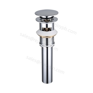 Brass cống tràn bấm vào Clack Pop Up lưu vực drainer chất thải phòng tắm đẩy xuống lưu vực cống - Product Image 1