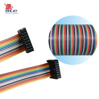 Ensemble de câbles plats à ruban flexible, 20 pièces, 2.54mm, connecteur IDC, 26 broches