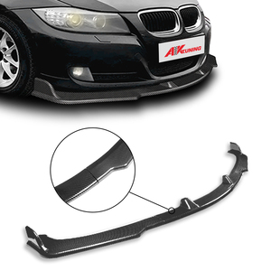 Pour <span class=keywords><strong>BMW</strong></span> <span class=keywords><strong>E90</strong></span> <span class=keywords><strong>320i</strong></span> 335i 323i <span class=keywords><strong>2009</strong></span> 2010 2011 2012, pièces en plastique fibre de carbone, accessoires, kit carrosserie, spoiler de pare-chocs avant, lèvre séparatrice - Product Image 1