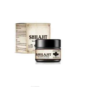 Shilajit Resin Himalaya murni murni-600mg potensi maksimum Resin Shilajit organik alami dengan 85 + mineral jejak &