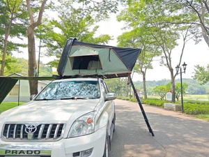 Tente de toit à coque souple en polycoton imperméable pour 1 à 3 personnes OEM pour l'extérieur, 4x4, tout-terrain, pliable, voiture, camionnette, <span class=keywords><strong>camping</strong></span> - Product Image 3