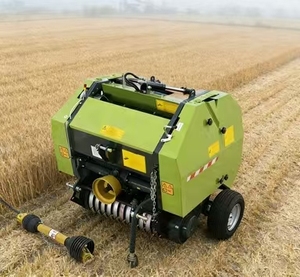 Mini-pressoir rond professionnel avec fonction d'emballage pour l'ensilage et le foin – Équipement de récolte agricole efficace - Product Image 4