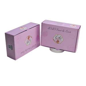 Caja de Regalo de Cartón Corrugado Rosa de Lujo Personalizada Moderna al por Mayor para Alimentos, Galletas, Pasteles, Bizcochos y Donuts - Product Image 2