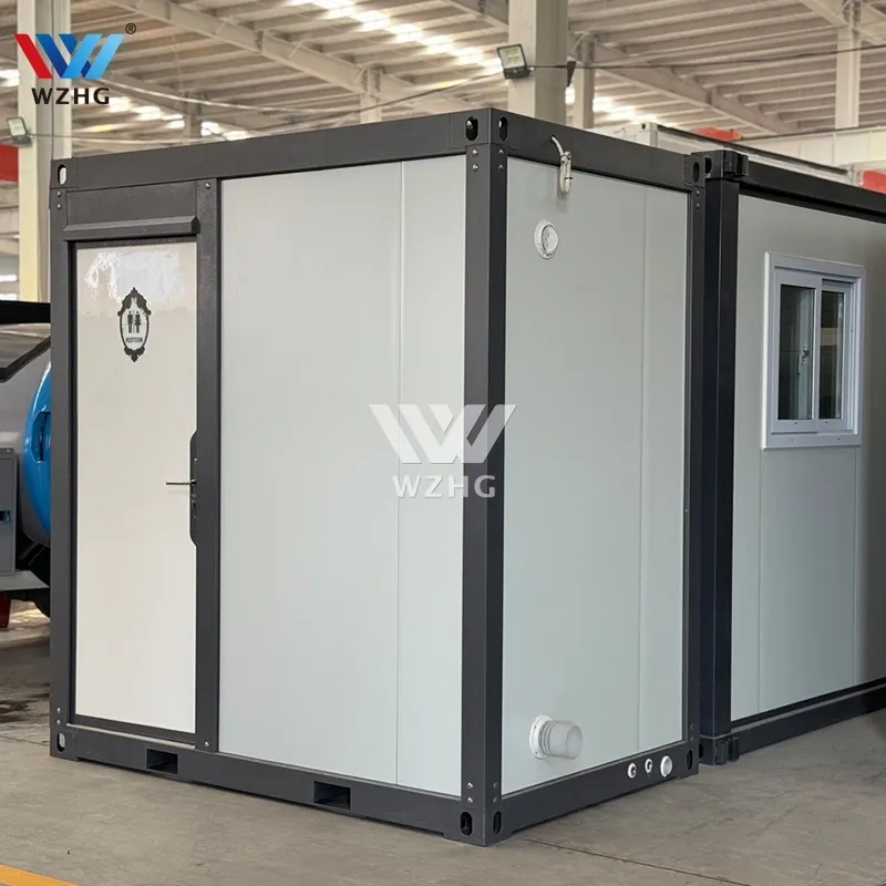 High quality luxury prefab flat packing washroom moveable restroom with shower for sale