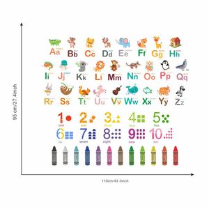 <span class=keywords><strong>Lettere</strong></span> dell'alfabeto animale del fumetto della scuola della decorazione della parete della stanza dei bambini - Product Image 4