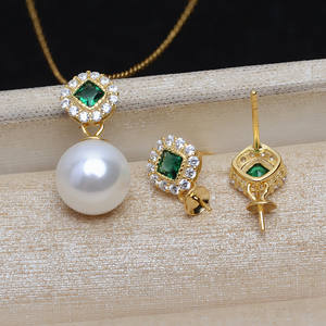 Ensemble de pendentifs en argent S925 faits à la main en forme de V pour femme, perles vides 7-11 mm pour accessoires DIY, perles en vrac 4376 - Product Image 4