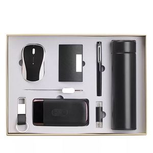 Cadeaux d'entreprise personnalisés de haute qualité IStapromo avec carnet, stylo, souris sans fil, tasse isotherme et batterie externe - Product Image 6