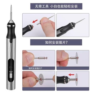 <span class=keywords><strong>Penna</strong></span> <span class=keywords><strong>per</strong></span> Incisione Portatile Ricaricabile Senza Fili <span class=keywords><strong>per</strong></span> Metallo, Vetro, Legno, Intaglio, Foratura e Lettering - Product Image 4