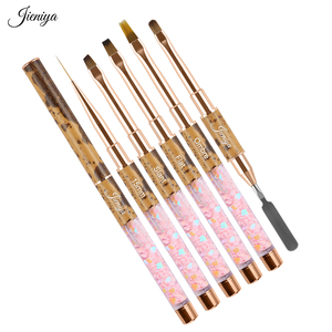 <span class=keywords><strong>Pinceau</strong></span> à ongles en nylon véritable de haute qualité, à texture nœud de bois, pour application d'acrylique, vente en gros en marque privée - Product Image 2