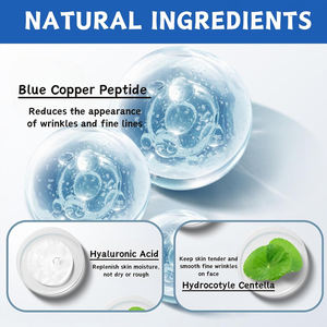 OEM mavi bakır peptid buz kristal jel yüz ve vücut maskesi güneş onarım su geliştirilmesi pürüzlülük yatıştırıcı onarım kuru cilt - Product Image 5