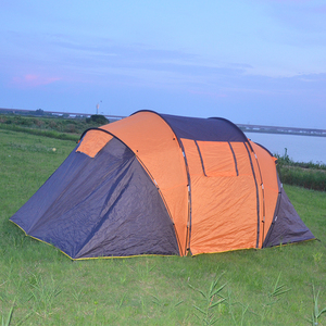 Tente tunnel familiale double couche Oxford pour 6 personnes, imperméable, robuste, avec deux chambres et un salon, pour le camping quatre saisons - Product Image 5