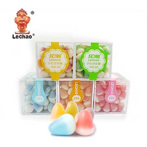 Caramelo suave afrutado al por mayor de la etiqueta privada personalizada caramelo surtido de la gota de La Haba de la jalea - Product Image 1