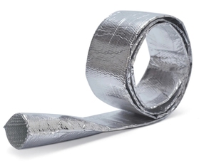 <span class=keywords><strong>Manchon</strong></span> en fibre de verre avec feuille d'aluminium 550 ° C |   Bouclier thermique d'échappement |   Taille personnalisée pour tuyau hydraulique automobile - Product Image 3