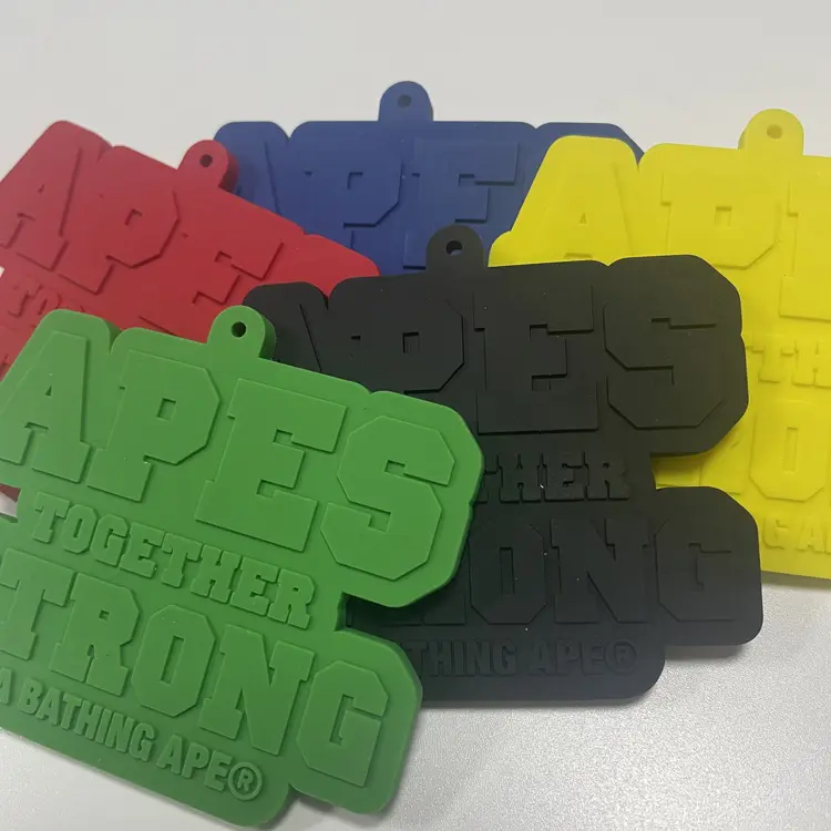 OEM DIY English Letters PVC Soft Glue Silicone Epoxy Rubber Clothing Label Accessories Clothing Logo Patches