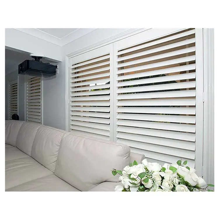 Traditional Design Aluminum Fixed Louvre Windows Security Shutters for Hotel Villa Bedroom Heat Insulation Anti-Theft Function
