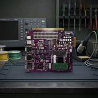 Carte PCB de jeu d'arcade à contrôle tactile, réglage de la vitesse de jeu, bonne tenue, 25 lignes, double écran, logiciel Golden Duck Hunter Dog