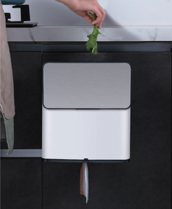 Poubelles à déchets en acier inoxydable, cuisine, salon, <span class=keywords><strong>poubelle</strong></span> murale, armoire de cuisine, porte suspendue - Product Image 6