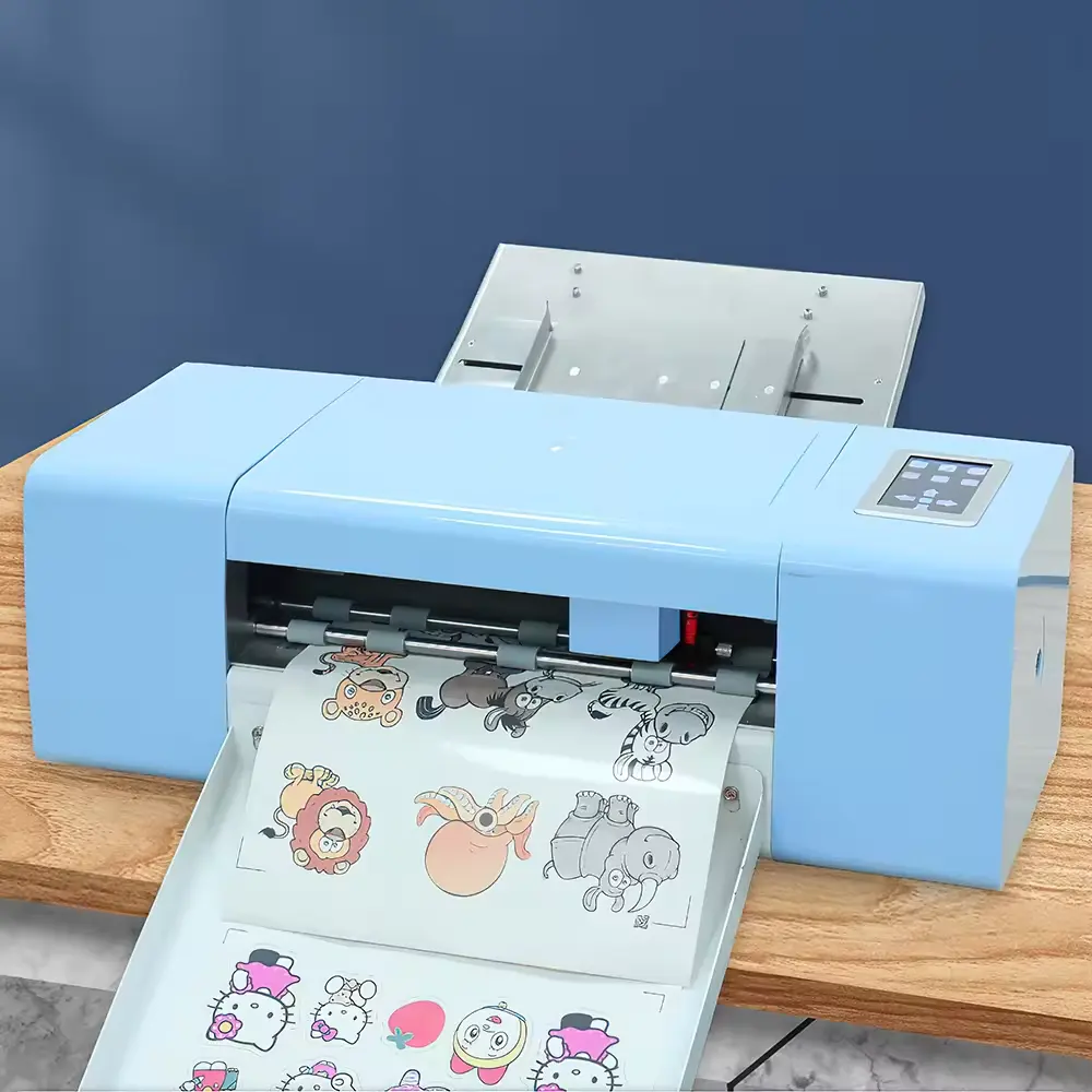 Mesin pemotong Digital pemberi makan otomatis, mesin pemotong stiker otomatis murah untuk memberi makan otomatis