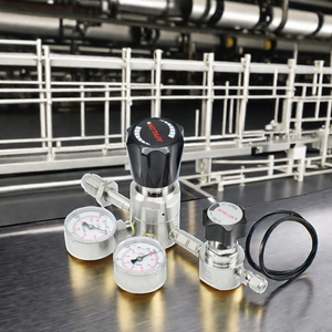 Régulateur de gaz en acier inoxydable haute pression 6000 Psi, cylindre de laboratoire standard corrosif avec soupape de sécurité - Product Image 2