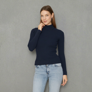 Pull à col roulé pour femmes, manches longues, coupe chaude OEM Custom Make Multicolor Pullover - Product Image 1