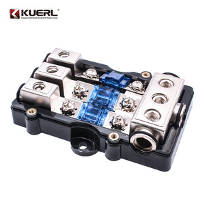 Portafusibles KUERL Uno a Tres para Modificación de Audio de Automóvil, Caja de Fusibles Mini de Aleación de Zinc - Product Image 3
