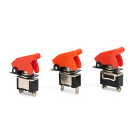 Interrupteur à bascule E-TEN1021 KN3A-101 2 broches 2 positions étanche avec capuchon, 12V max, marche/arrêt, SPDT, plastique et métal