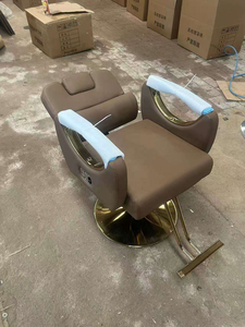 Chaise de Salon de Coiffure Professionnelle en Cuir Réglable de Haute Qualité pour Maquillage, Coiffure et Esthétique - Product Image 4