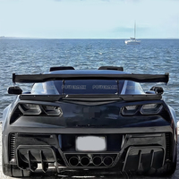 Aileron de coffre arrière en fibre de carbone de haute qualité, style A, compatible avec Chevrolet Corvette C7 C6 C8