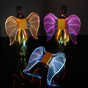 Taoan Led Angel Wings For Champagne Bottle Party Props Acrylic Glow Wings With Logo Customization - Product Image 2