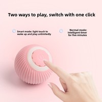 Balle roulante intelligente à gravité pour chat, jouet électrique anti-stress avec évitement automatique des obstacles, modèle T250 en gel de silicone – Auto-entretenement contre l'ennui