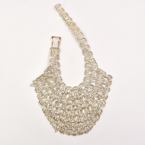 Material de Rafia de Paja PP Tejida Decorativa para la Parte Superior de Zapatos Semiacabados Hechos a Mano con Estampado Dorado al por Mayor para Sandalias de Mujer de Verano - Product Image 1