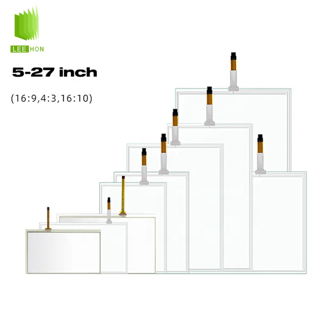 5/7/8.4 /10.4/12.1/12.3/13.3/15/15.6/17/17.3/18.5/19/21.5 Inch Custom Sizes Optional Resistive LCD Touch Screen Panels