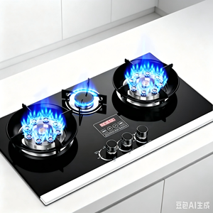Table de cuisson au <span class=keywords><strong>gaz</strong></span> portable à <span class=keywords><strong>3</strong></span> brûleurs, allumage électronique de classe <span class=keywords><strong>A</strong></span>, dessus en verre trempé, 5200W, pour cuisine, camping-car, utilisation en extérieur - Product Image 2