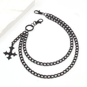 <b>Cross</b> Waist <b>Chain</b> Zinc Alloy Multi Layer Hip Hop Punk Unisex Daily Wear Fashion Body <b>Chain</b> - Product Image 4