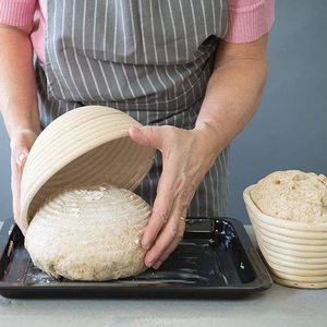 Panier de Fermentation <span class=keywords><strong>en</strong></span> Rotin d'Indonésie pour Pain Artisanal, Panier Rond pour Levée de Pâte à Pain - Product Image 4