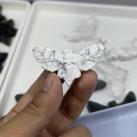 Colgantes de Piedra Natural de Cristal de Mariposa de la Muerte al por Mayor, Abalorios de Gemas para Fabricación de Joyas, Decoración, Feng Shui, Regalo de Sanación