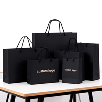 Tas Kado Kertas Ivory Board Daur Ulang Berkualitas Tinggi dengan Logo Custom Sablon untuk Pakaian, Perhiasan & Jam Tangan