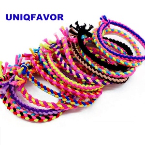 Attaches élastiques multicolores pour cheveux, élastiques à cheveux, porte-queue de cheval, <span class=keywords><strong>accessoires</strong></span> pour cheveux, chouchous tressés - Product Image 5