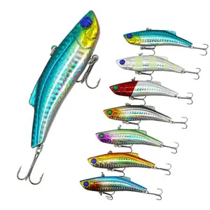 Nhà máy trực tiếp 7pcs Mồi Câu Cá Kit crankbaits chì Jig đầu laser Minnow wobbler bass với 8 # móc 90mm/27g