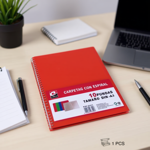 Convenient 10-Page PP File Folder with Spiral <b>Ring</b> <b>Binder</b> for Efficient Organization - Product Image 3