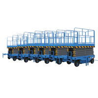 Plateforme élévatrice mobile électrique UNW certifiée CE ISO, capacité de charge 500-2000 kg, hauteur de travail 6-16 m pour entrepôt