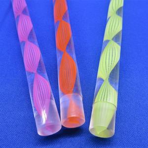 Varillas Acrílicas en Espiral con Línea de Color en el Interior, Colores Mezclados - Product Image 6