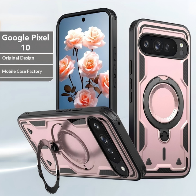 Cross-border Applicable Google Tianhuan XL Mobile Phone Case Google 10A Skin-feel 360 Rotating Stand Magnetic Ins Style