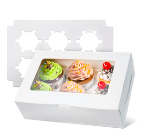 Cajas Ecológicas Personalizadas con Forro de Esponja para Envasado de <span class=keywords><strong>Comida</strong></span> Rápida y Dulces, Pedidos al por Mayor de 6, 12 y 24 Unidades, para Restaurantes y Eventos - Product Image 1