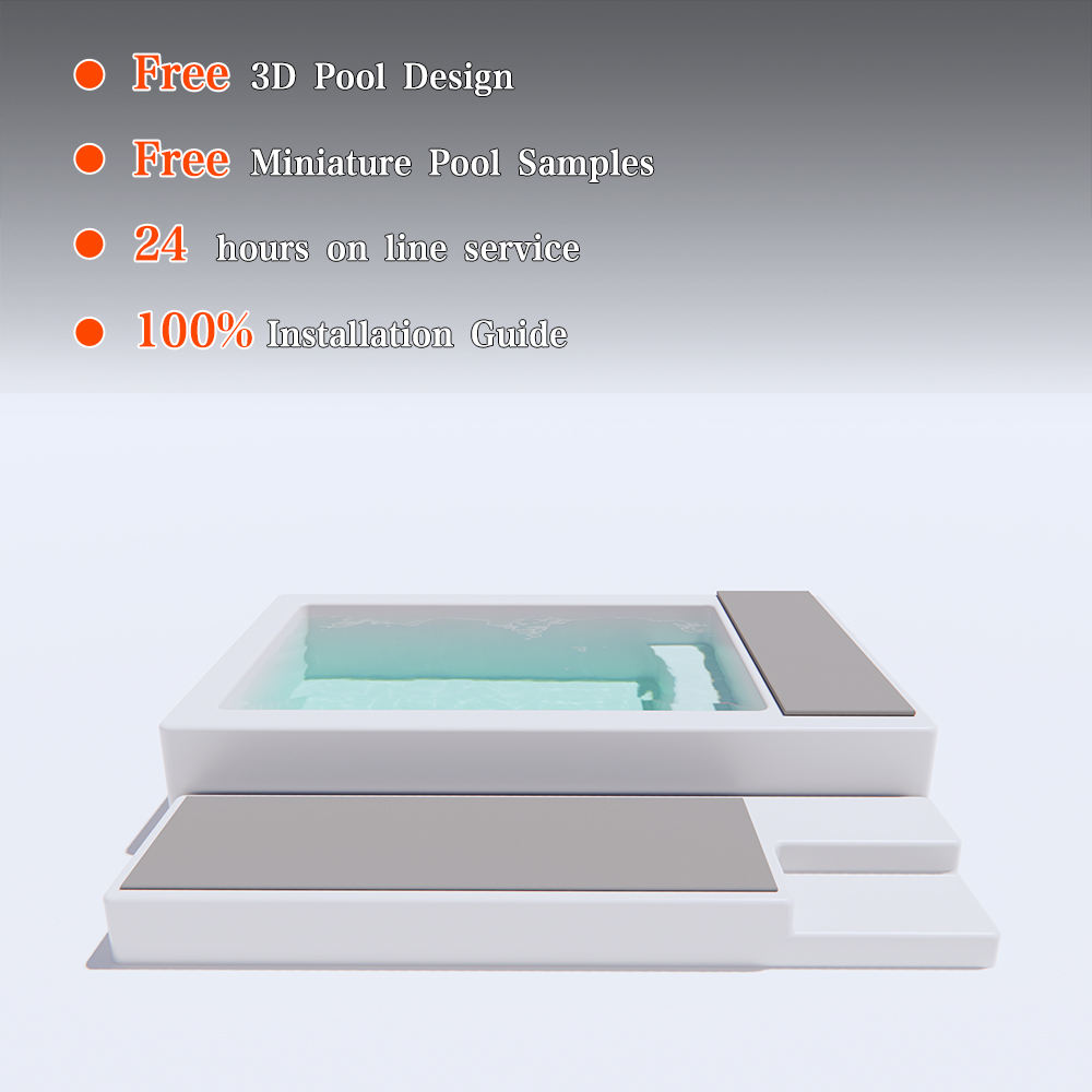 Muestra de piscina en miniatura