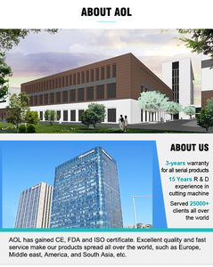 Aoyoo nhăn và tự động gấp đôi đầu cắt gói hộp matboard Sticker giá máy - Product Image 5